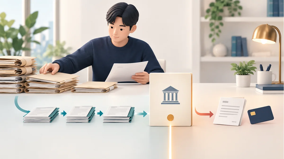 개인회생 개시결정 전 채무와 결정 후 새 채무를 나누어 정리하는 모습