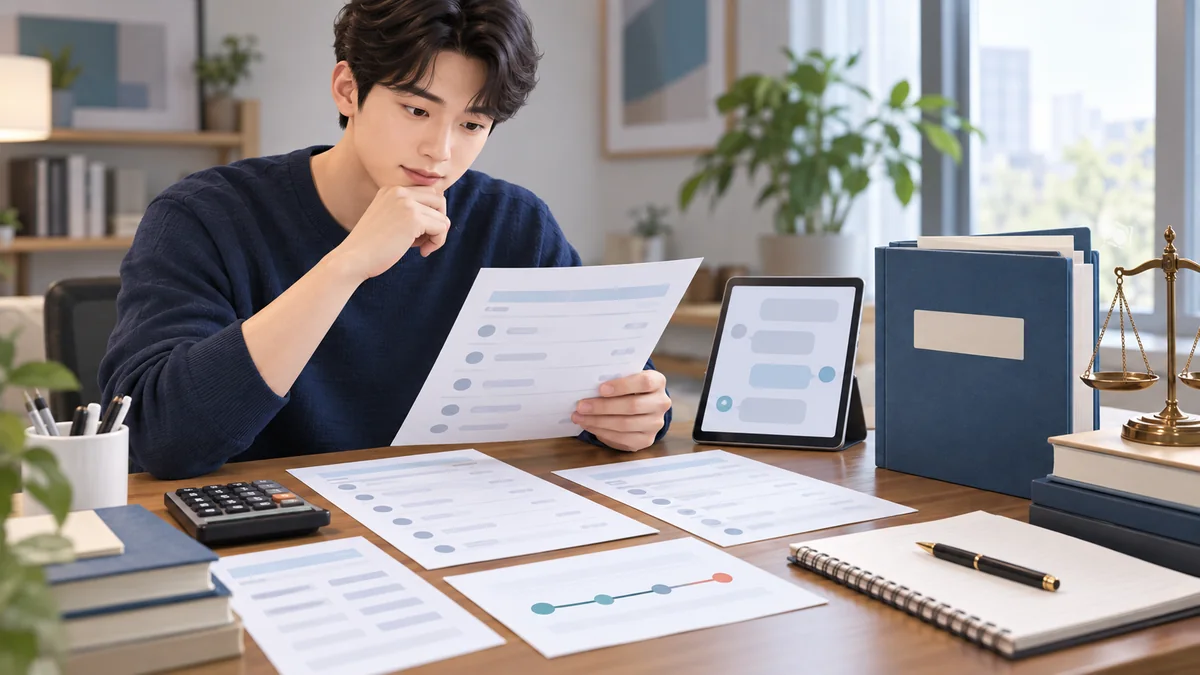 차용증 없이 빌린 지인 채무의 계좌이체와 대화내역을 모아 개인회생 채권자목록을 준비하는 신청인