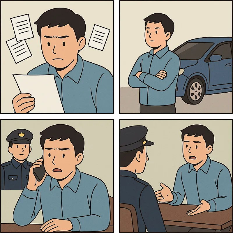 차량 담보대출 회생 중 고소